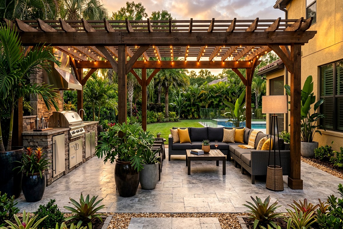 Luxury Outdoor Living Patio