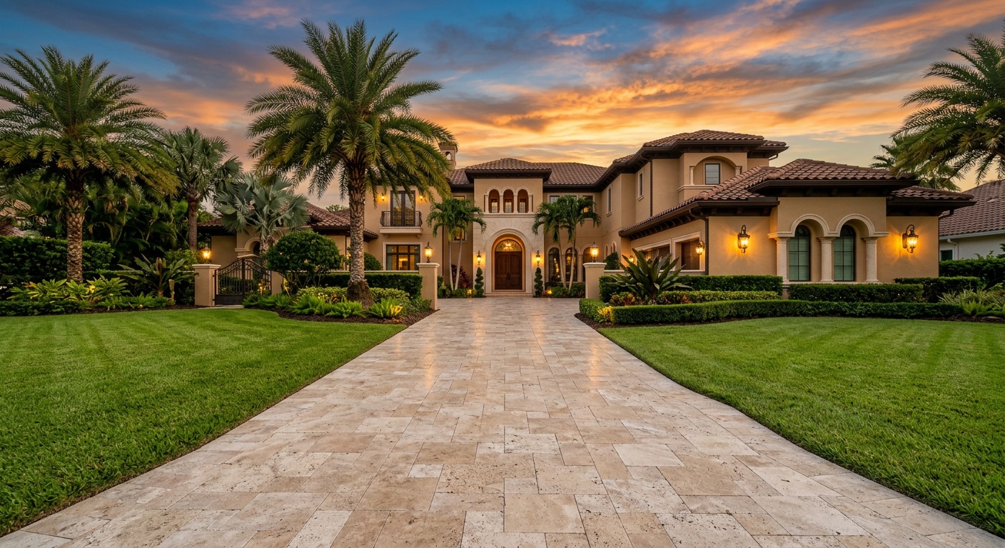 Mediterranean Mansion Travertine, Florida